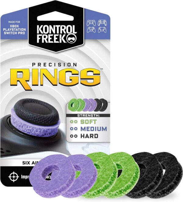 Precision Rings | Aim Assist Motion Control for Playstation 4 (PS4), PS5, Xbox One, XBX, Switch Pro & Scuf Controller