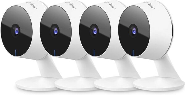 Home Security Camera Indoor 1080P, Wi-Fi Cameras Wired for Pet, Motion Detection, Two-Way Audio, Night Vision, Phone App, Works with Alexa