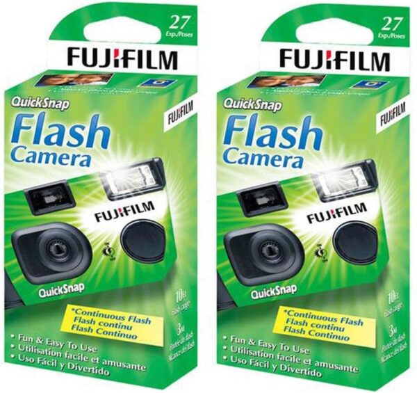 Fujifilm QuickSnap Flash 400 One-Time-Use Camera - 2 Pack