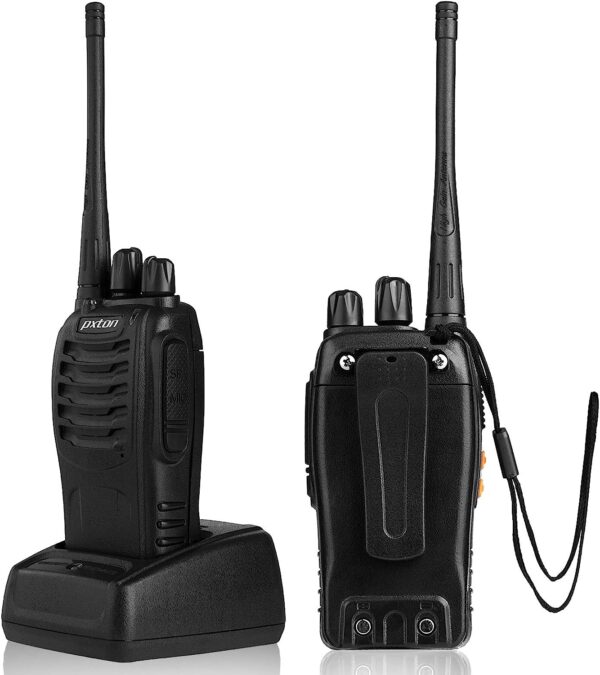 Walkie Talkies Long Range for Adults with Earpieces,16 Channel Walky Talky Rechargeable Handheld Two Way Radios with Flashlight Li-ion Battery and Charger - Image 2