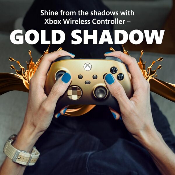 Special Edition Wireless Gaming Controller – Gold Shadow – Xbox Series X|S, Xbox One, Windows PC, Android, and iOS - Image 3