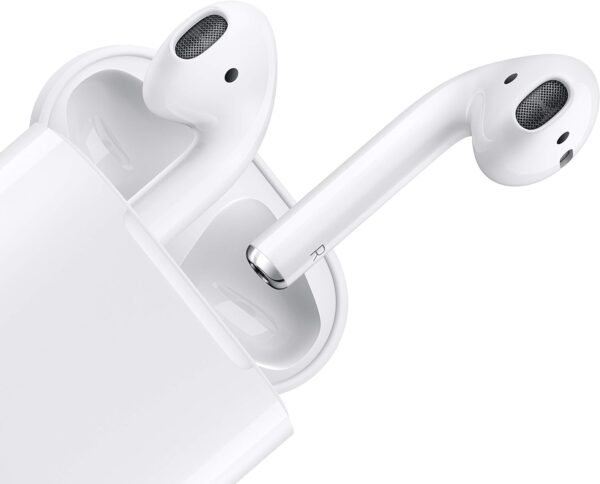 AirPods (2nd Generation) Wireless Ear Buds, Bluetooth Headphones with Lightning Charging Case Included, Over 24 Hours of Battery Life, Effortless Setup for iPhone