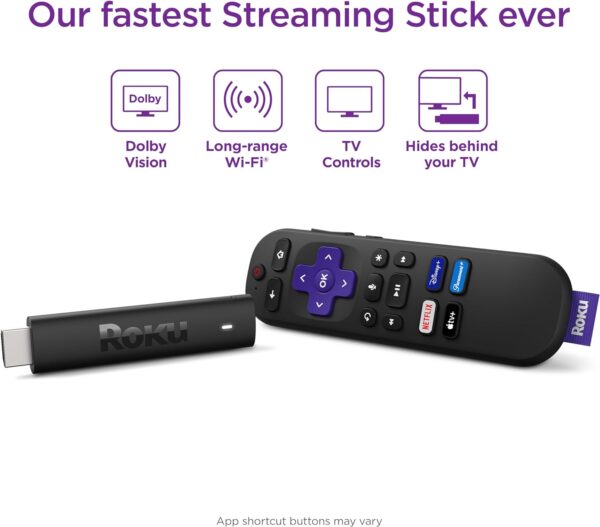 Streaming Stick - Portable 4K/HDR/Dolby Vision Streaming Device, Voice Remote, Free & Live TV - Image 3