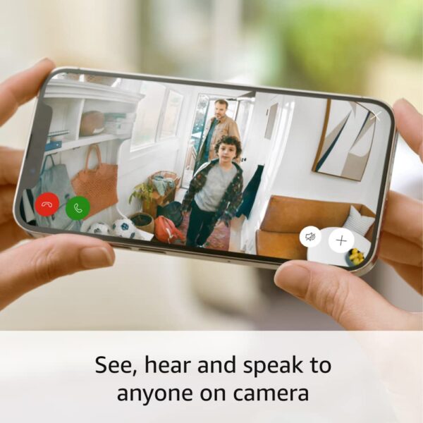 Indoor Cam (2nd Gen) | latest generation | 1080p HD Video & Color Night Vision, Two-Way Talk, and Manual Audio & Video Privacy Cover | White - Image 4