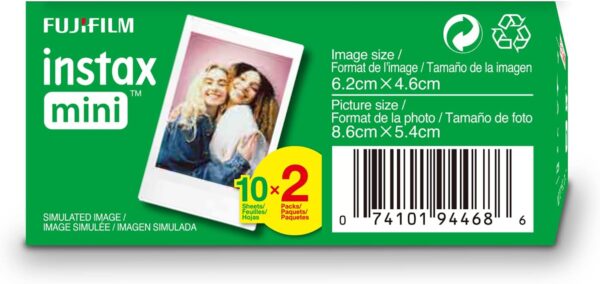 Fujifilm Instax Mini Instant Film Twin Pack (White), 20 photos - Image 4