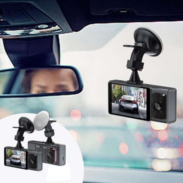 Camera for Cars, Car Camera with APP, WiFi Dash Cam with WDR Night Vision, 24 Hours Parking Record Dashcams, G-Sensor - Image 5