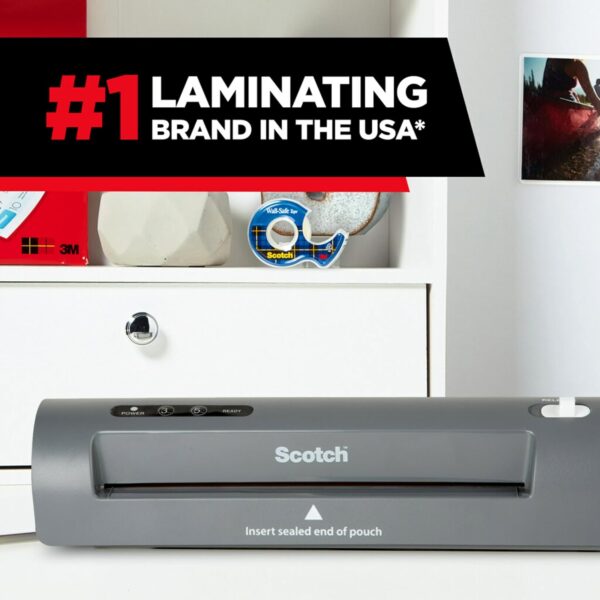 Scotch TL901X Thermal Laminator, 1 Laminating Machine, Gray, Laminate Recipe Cards, Photos and Documents, For Home, Office or School Supplies, 9 in. - Image 5