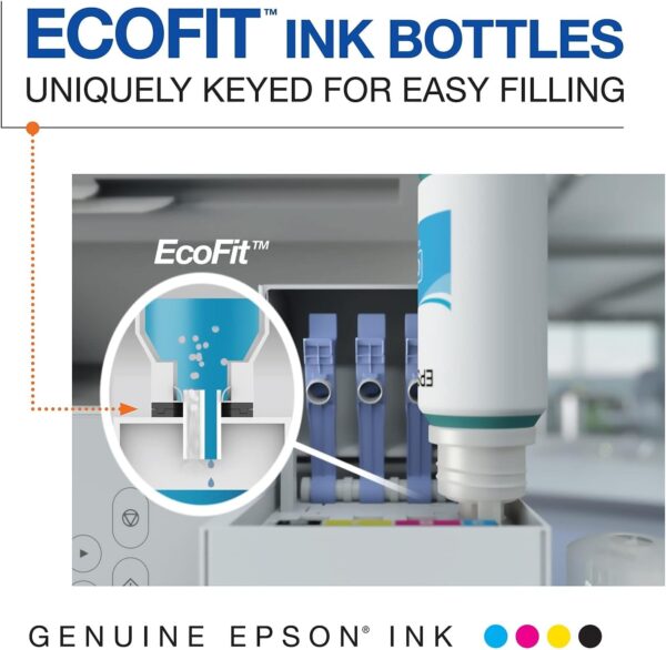 EPSON 502 EcoTank Ink Ultra-high Capacity Bottle Black Works with ET-2750, ET-2760, ET-2850, ET-3750, ET-3760, ET-3850, ET-4850, and other select EcoTank models - Image 5