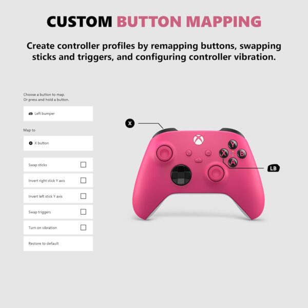 Series X/S Wireless Controller, Deep Pink (QAU 00082) (QAU00082) - Image 5