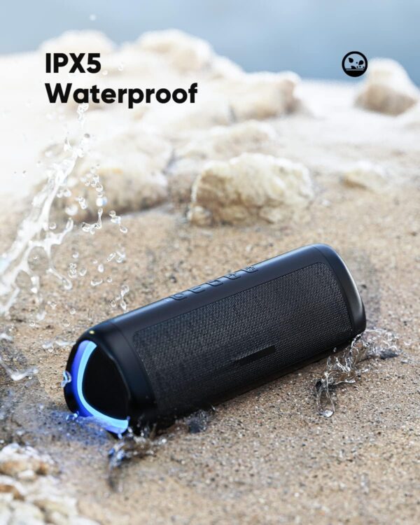 Bluetooth Speaker with HD Sound, Portable Wireless, IPX5 Waterproof, Up to 24H Playtime, TWS Pairing, BT5.3, for Home/Party/Outdoor/Beach, Electronic Gadgets, Birthday Gift