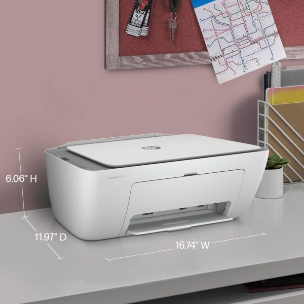 Wireless Color inkjet-printer, Print, scan, copy, Easy setup, Mobile printing, Best-for home, Instant Ink with HP+