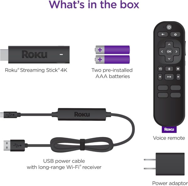 Streaming Stick - Portable 4K/HDR/Dolby Vision Streaming Device, Voice Remote, Free & Live TV - Image 5