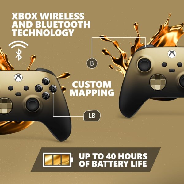 Special Edition Wireless Gaming Controller – Gold Shadow – Xbox Series X|S, Xbox One, Windows PC, Android, and iOS - Image 6