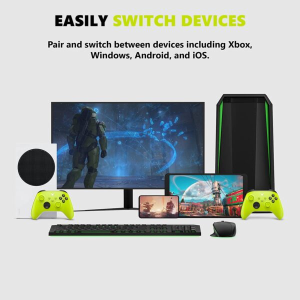 Core Wireless Gaming Controller – Electric Volt – Xbox Series X|S, Xbox One, Windows PC, Android, and iOS - Image 6