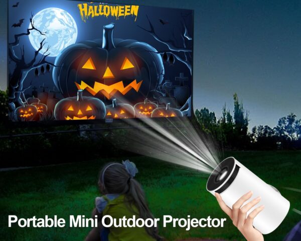 Support, Portable Projector WiFi6 BT 5.0 Android 11, Smart Projector Auto Horizontal Correction,180°Rotatable Outdoor Movie Projector Compatible with Phone - Image 6