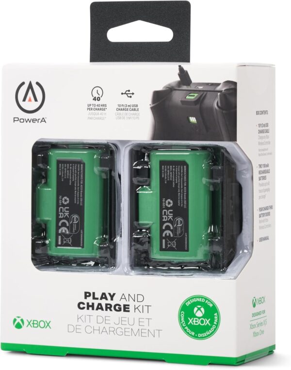 PowerA Play & Charge Kit for Xbox Series X|S and One Wireless Controller, Rechargeable Battery Pack, Officially Licensed for Xbox - Image 6