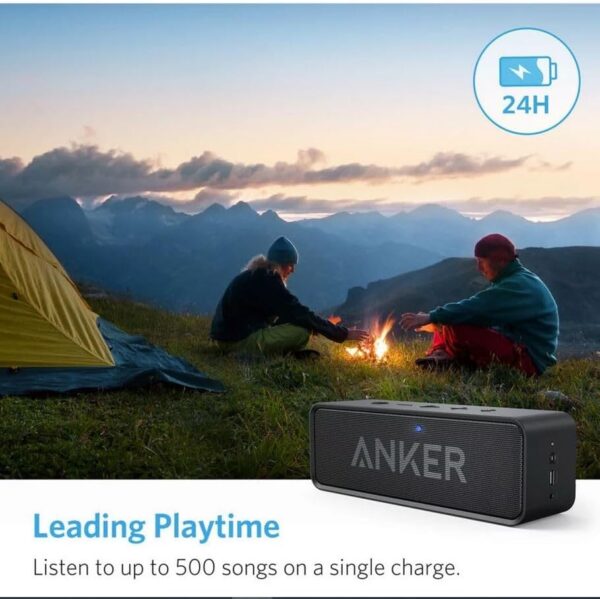 Upgraded, Anker Soundcore Bluetooth Speaker with IPX5 Waterproof, Stereo Sound, 24H Playtime, Portable Wireless Speaker for iPhone, Samsung and More - Image 6