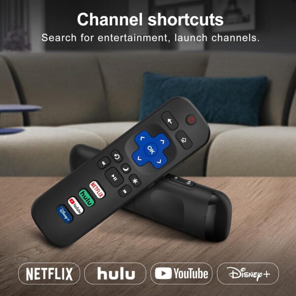 Replacement Remote Control Only for Roku TV, Compatible for TCL Roku/Hisense Roku/Onn Roku/Philips Roku Smart TVs