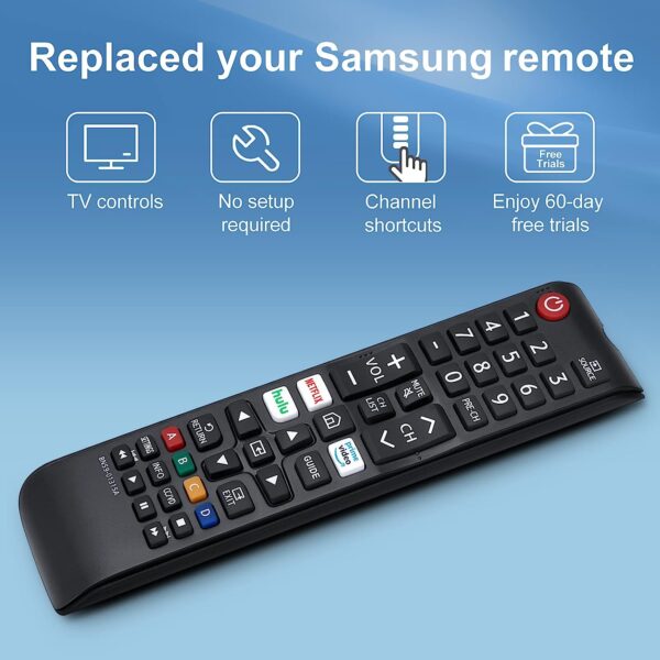 【Pack of 2】 New Universal Remote for All Samsung TV Remote, Replacement Compatible for All Samsung Smart TV, LED, LCD, HDTV, 3D, Series TV - Image 7