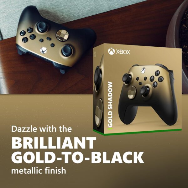 Special Edition Wireless Gaming Controller – Gold Shadow – Xbox Series X|S, Xbox One, Windows PC, Android, and iOS - Image 7