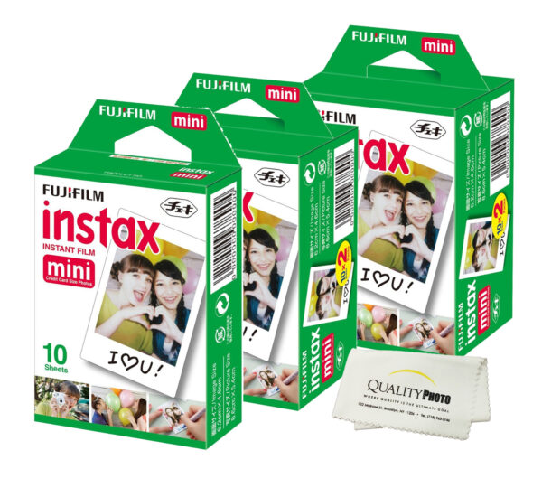 Fujifilm Instax Mini Instant Film 5 Pack 50 Sheets For Fujifilm Mini 8 9 11 12 Cameras (White) - Image 4